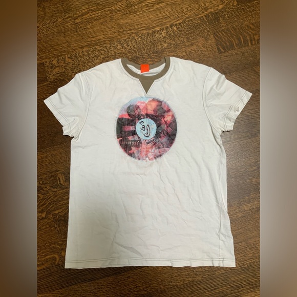 HUGO BOSS Graphic Cotton Soft T-Shirt White Men’s Size Large Made in Portugal - Picture 9 of 14